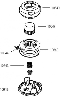 Cabezal Desbrozadora Universal Mini Semiautomatico Compatible Husqvarna 